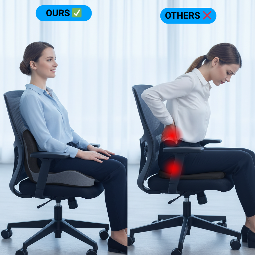 Orthopedic Cushion - Instant Relief for Back & Sciatica Pain